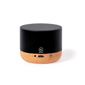 Enceinte bluetooth en bambou et aluminium recyclé. Puissance sonore 3w.