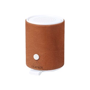 Enceinte rabs et cuir bluetooth. Puissance sonore 3w. Batterie 400 mah