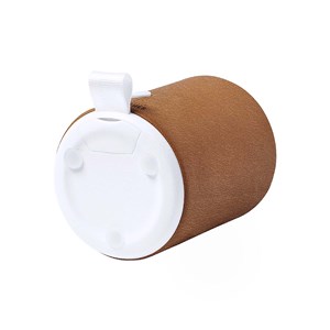 Enceinte rabs et cuir bluetooth. Puissance sonore 3w. Batterie 400 mah