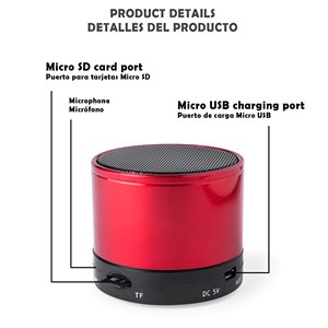 Enceinte compacte martins bluetooth 3.0 de 3w, avec mains libres et radio fm.