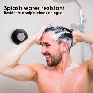 Enceinte rariax bluetooth avec ventouse, résistant aux éclaboussures d'eau.