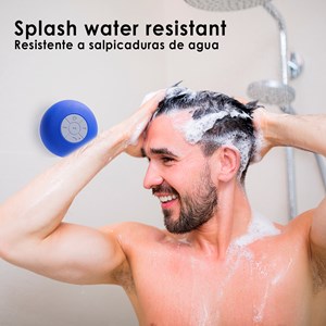 Enceinte rariax bluetooth avec ventouse, résistant aux éclaboussures d'eau.