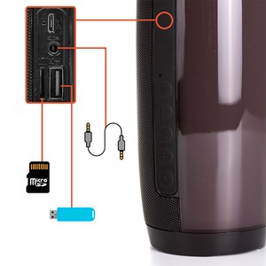 Enceinte tg-157 bluetooth 4.2 portable avec lumières led dynamiques.