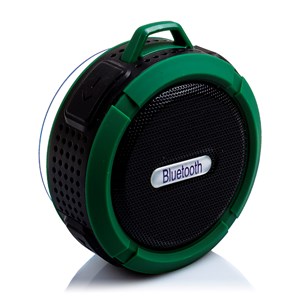Enceinte bluetooth circulaire résistant à l'eau avec ventouse c6