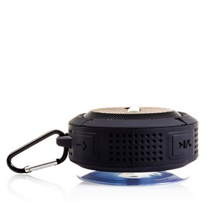 Enceinte bluetooth circulaire résistant à l'eau avec ventouse c6
