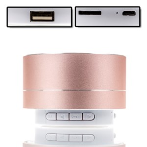 Enceinte bluetooth métallique avec mains libres et lumière led