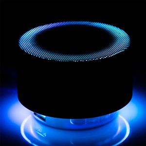 Enceinte bluetooth métallique avec mains libres et lumière led