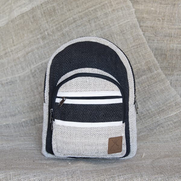 Sac à Dos Chanvre Guru-Shop 40x33cm - Éthique Naturel Mixte Adulte Sac à Dos Réglable Fait Main Népal