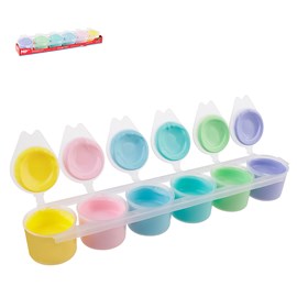 Peinture 6 couleurs pastel 15ml