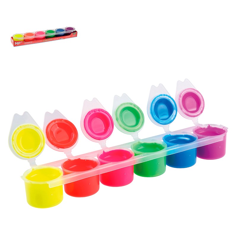 Peinture 6 couleurs fluorescent 15ml
