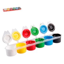 Peinture 6 couleurs primaires 15ml