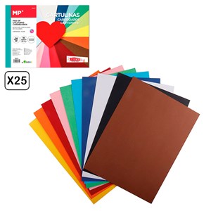 25 packs de blocs en carton couleur 10 feuilles 180 g