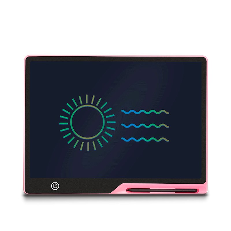 Tablette de dessin et d'écriture lcd de 16 pouces, fond multicolore.