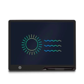 Tablette de dessin et d'écriture lcd de 16 pouces, fond multicolore.
