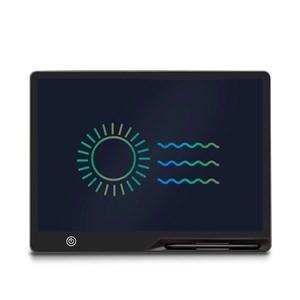 Tablette de dessin et d'écriture lcd de 16 pouces, fond multicolore.