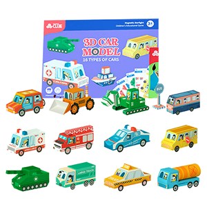 Kit d'artisanat 3d en papier origami. Figures de voitures.