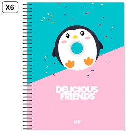 Pack 6 unités carnet extradure a4 120 feuilles carreau.