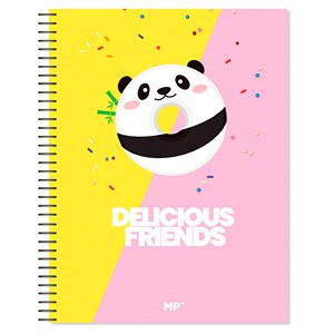 Pack 6 unités cahier extradur a4 120 feuilles carreau design delicious.