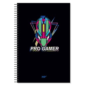 Pack 6 unités cahier spiral fº 80 feuilles 90 g&nbsp;m² design pro gamer