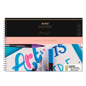 Pack 12 uds bloc de marker paper 30 feuilles b5 spirale