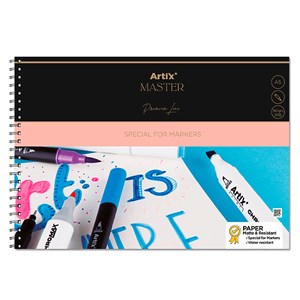 Pack 12 uds bloc de marker paper 30 feuilles a5 spiral