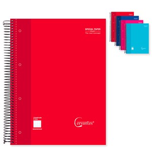Pack 5 unités cahier extradure a4 120 feuilles carreau