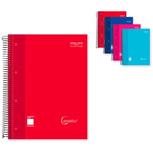 Pack 5 unités cahier extradure a5 120 feuilles grille