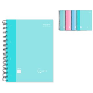 Pack 5 unités cahier spiral a4 120 feuilles 90 g&nbsp;m²
