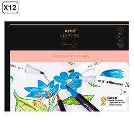 Pack 12 uds bloc de marker paper 30 feuilles a4
