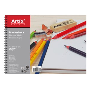 Pack 6 pièces bloc de dessin 24 feuilles a4