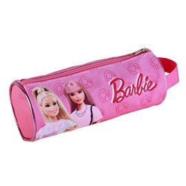 Trousse ronde barbie fashion. Intérieur entièrement doublé et personnalisé.