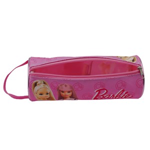 Trousse ronde barbie fashion. Intérieur entièrement doublé et personnalisé.