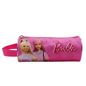 Trousse ronde barbie fashion. Intérieur entièrement doublé et personnalisé.