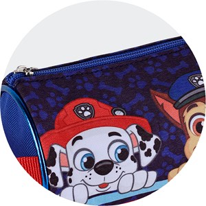 Trousse ronde paw patrol. Intérieur entièrement doublé et personnalisé.