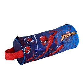 Trousse ronde spiderman. Intérieur entièrement doublé et personnalisé.