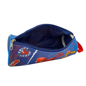 Trousse ronde spiderman. Intérieur entièrement doublé et personnalisé.