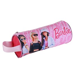 Trousse ronde barbie deluxe. Intérieur entièrement doublé et personnalisé.