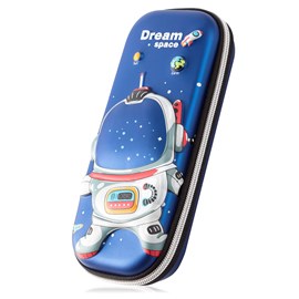 Trousse avec design spatial en 3d.