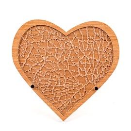 Puzzle et cadre en bois avec 169 pièces en acrylique.