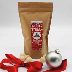 Duo coffret joyeuses fêtes miel et bonbons
