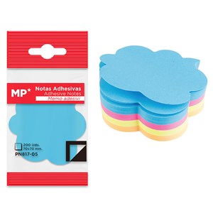 Pack 12 unités notes adhésives 70 x 70 mm 200 feuilles nuage