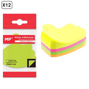 Pack 12 unités notes adhésives 70 x 70 mm 200 feuilles thumbs up