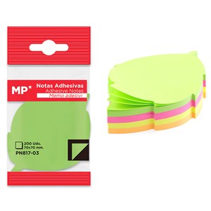 Pack 12 unités notes adhésives 70 x 70 mm 200 feuilles feuille