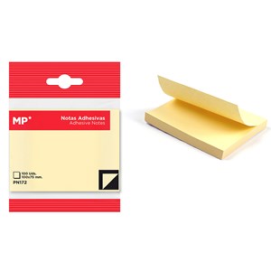 Pack 12 unités notes adhésives 100 x 75 mm 100 feuilles
