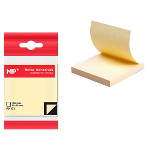 Pack 12 unités notes adhesives 75 x 75 mm 100 feuilles