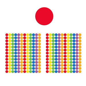 Pack 24 unités étiquettes adhésives personnalisables décorées.