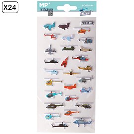 Pack 24 uds. Stickers relief design club de vol