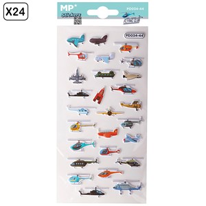 Pack 24 uds. Stickers relief design club de vol