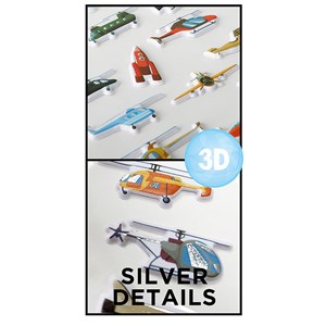 Pack 24 uds. Stickers relief design club de vol