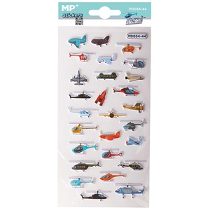 Pack 24 uds. Stickers relief design club de vol